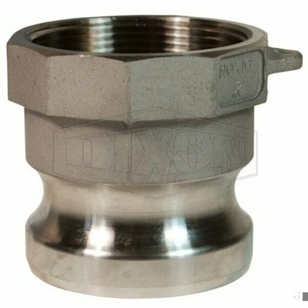 Dixon 1-1/2 in 316SS FNPT x MALE ADAPTER 150-A-SS